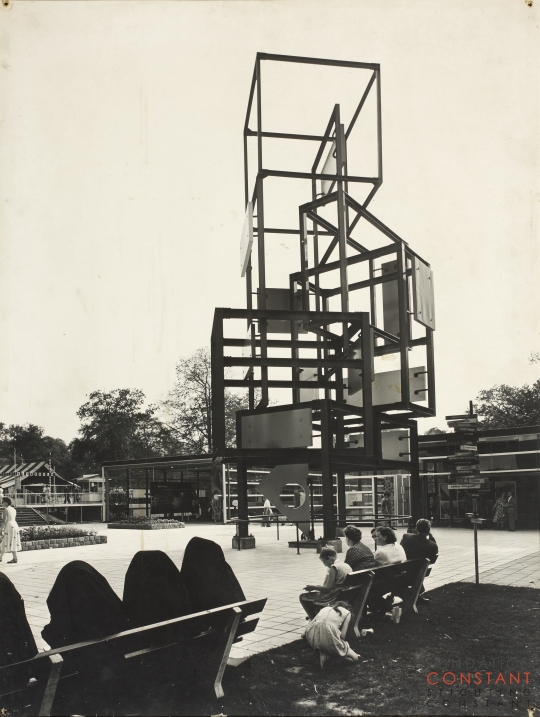 Constant Nieuwenhuys-Monument voor de wederopbouw, 1955-photographed by Jan Versnel, 1955