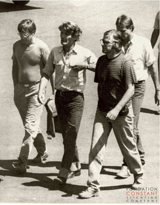 1982 Foto Volkskrant v.l.n.r. Joop Willemsen, Koos Koster, Jan Kuiper, Hans ter Laag