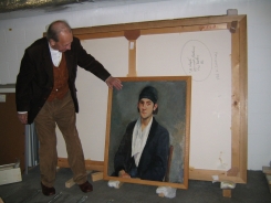 Constant with his Self portrait, 2004