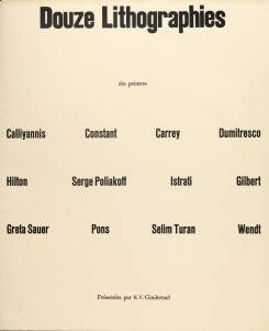 Douze Lithographies, 1953