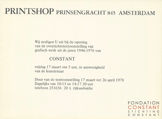 Constant | Grafiek-Printshop, 1978 