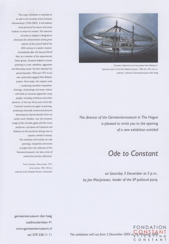 Ode aan Constant | invitation-2