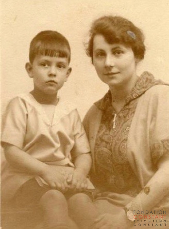 Constant with his aunt, ca 1925