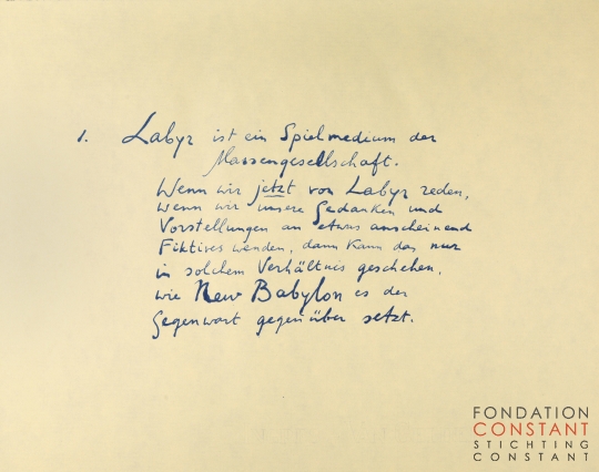 Constant Nieuwenhuys-Labyrismen 1a, 1968