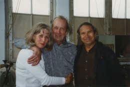 Trudy and Constant Nieuwenhuys and Homero Aridjis at Wittenburg, 1995