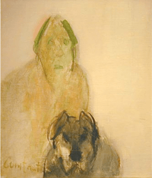 Constant Nieuwenhuys-Man with Dog, ca 1990