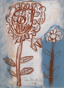Constant Nieuwenhuys-ZT/Twee bloemen, 1949