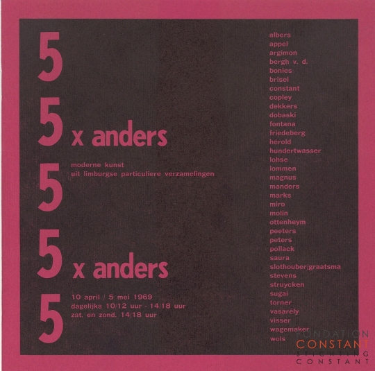 5x anders | moderne kunst uit limburgse particuliere verzamelingen, 1969