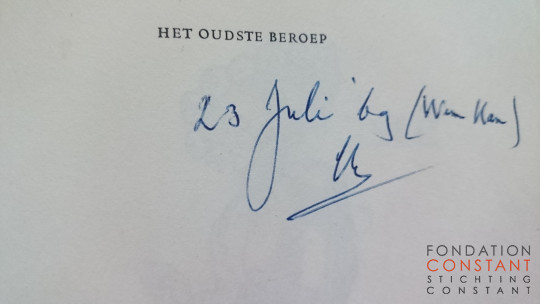 Het oudste beroep | dedicace