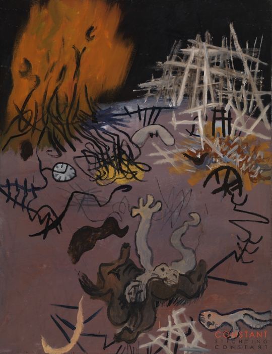 Constant Nieuwenhuys-Verschroeide aarde, 1951