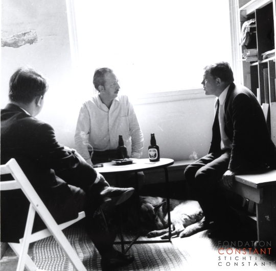 Constant and Herman Krikhaar at his studio Wittenburg, ca 1965. 