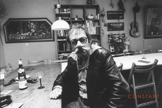 Constant at a party to celebrate the 12,5 marriage of his son Victor and his wife Fried, 1977