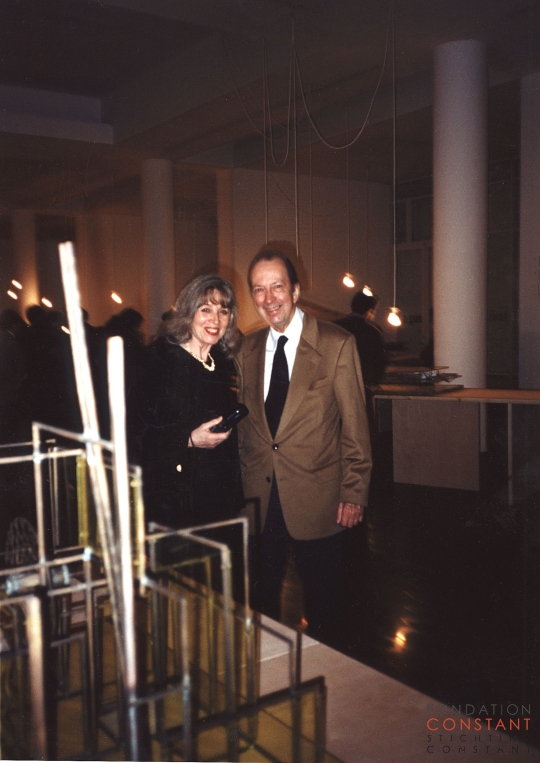 Constant Nieuwenhuys and Trudy at MACBA, 1996