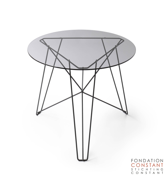 Reproduction Spectrum Design-L Black glass/grey