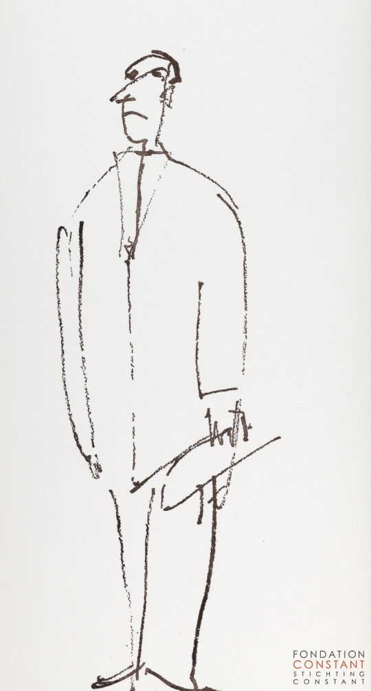 Constant Nieuwenhuys-Les visiteurs du vernissage 12, 1987