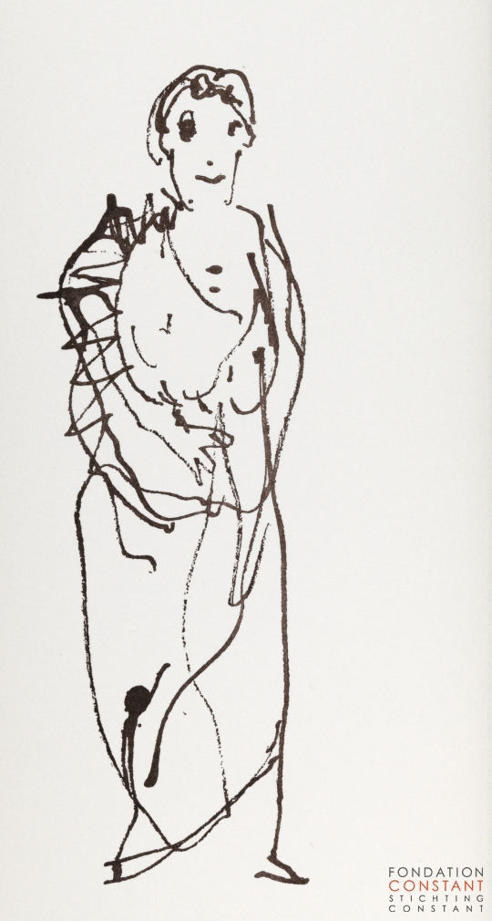 Constant Nieuwenhuys-Les visiteurs du vernissage 14, 1987