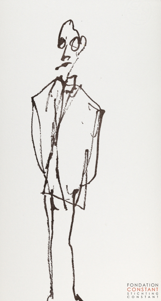 Constant Nieuwenhuys-Les visiteurs du vernissage 17, 1987