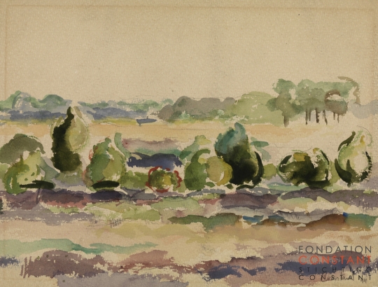 Constant Nieuwenhuys-ZT/Landschap, 1944