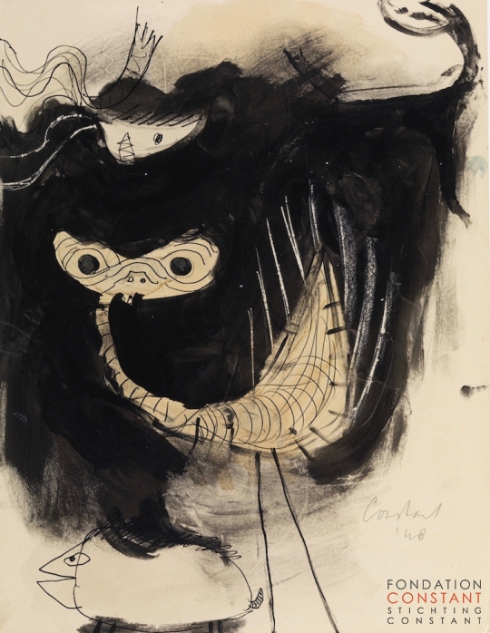 Constant Nieuwenhuys-ZT/Fabulous animals, 1948