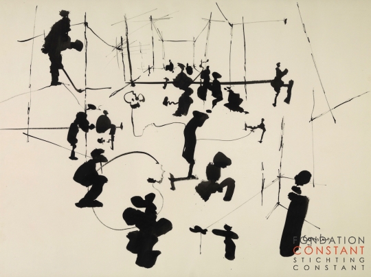 Constant Nieuwenhuys-Figuren in de ruimte, 1971