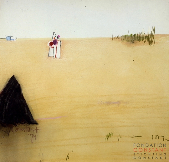 Constant Nieuwenhuys-Tunesisch landschap, 1974