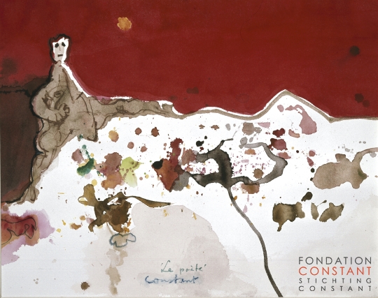 Constant Nieuwenhuys-Le poète [I], 1980