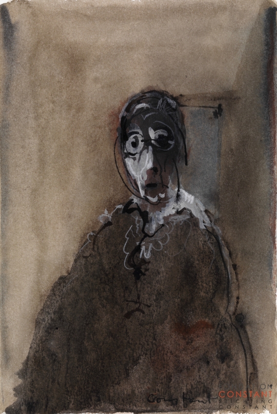 Constant Nieuwenhuys-La veille Dame, ca 1983