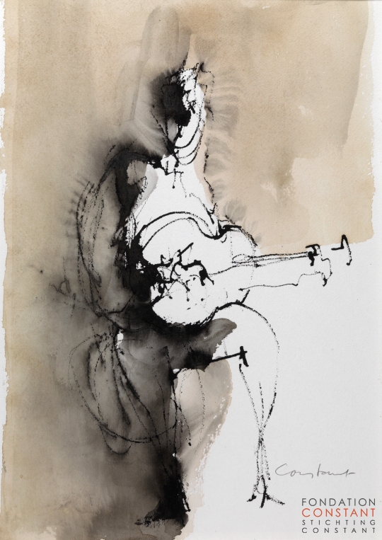 Constant Nieuwenhuys-Gitaarspeler I, 1984