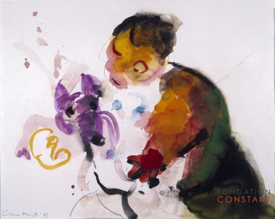 Constant Nieuwenhuys-Hondendressuur, 1987