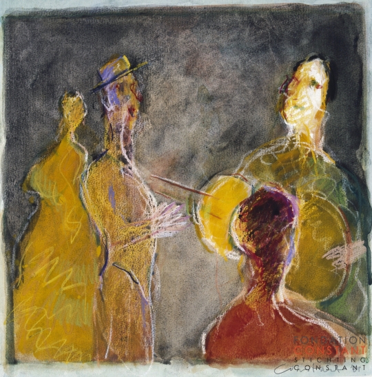 Constant Nieuwenhuys-Straatmuzikanten, 1988