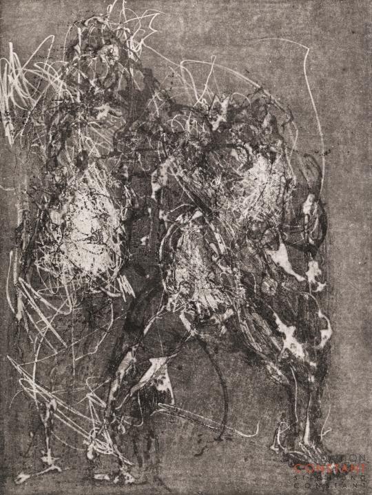 Constant Nieuwenhuys-Geboorte van een aquatint 3, 1994