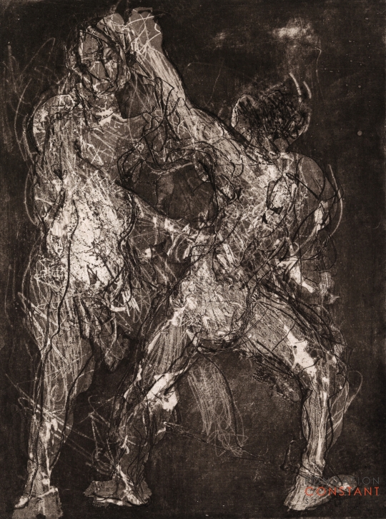 Constant Nieuwenhuys-Geboorte van een aquatint 6, 1994