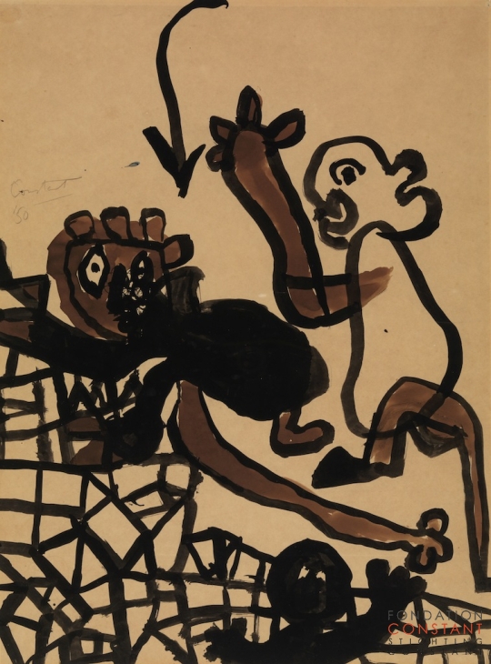 Constant Nieuwenhuys-Barricade, 1950