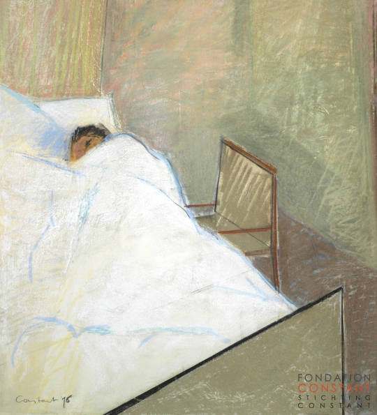 Constant Nieuwenhuys-Fanny in het ziekenhuis, 1976