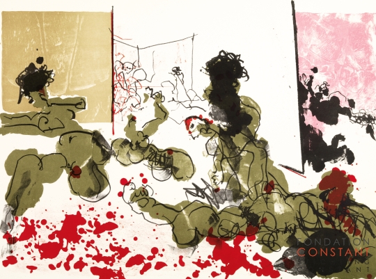 Constant Nieuwenhuys-Le massacre, 1972