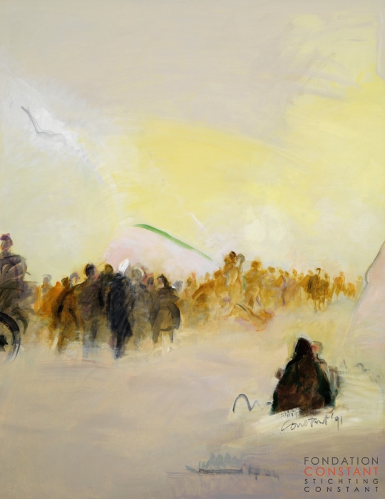Constant Nieuwenhuys-Les Réfugiés, 1991