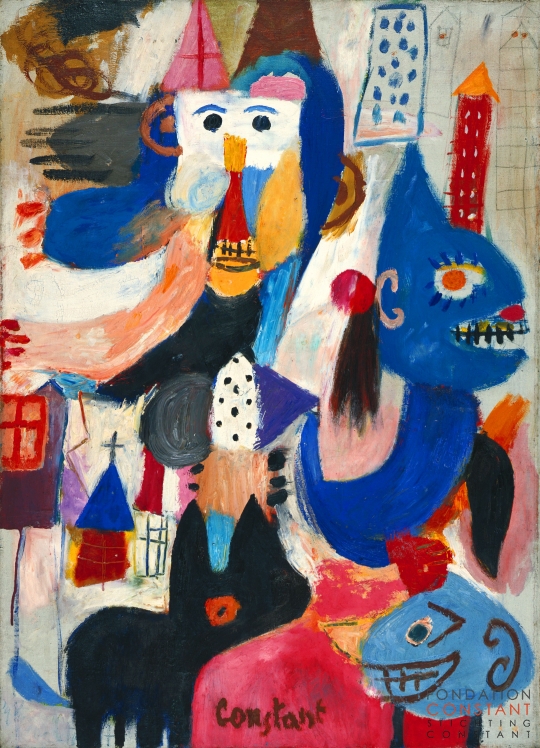 Constant Nieuwenhuys-Masques désobéissance, 1948