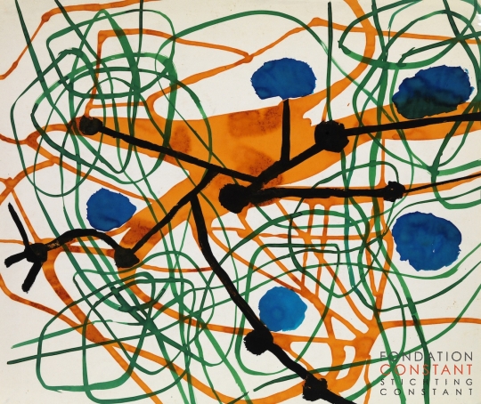 Constant Nieuwenhuys-Stofontwerp l, 1959