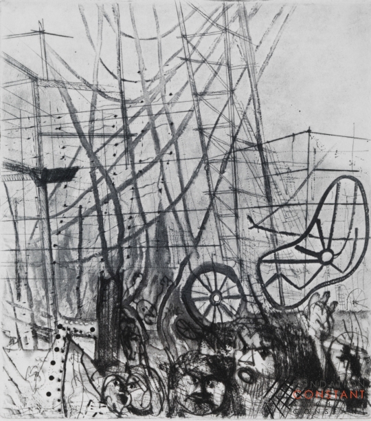 Constant Nieuwenhuys-Gastarbeiders, 1970