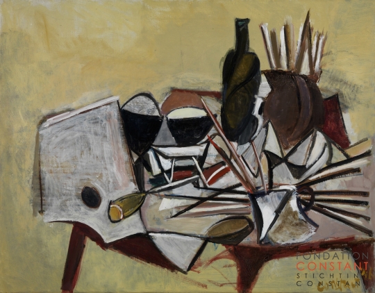 Constant Nieuwenhuys-Stilleven met palet, 1946