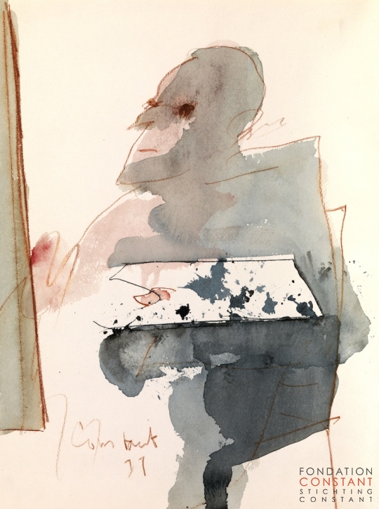 Constant Nieuwenhuys-ZT/De schilder, 1977