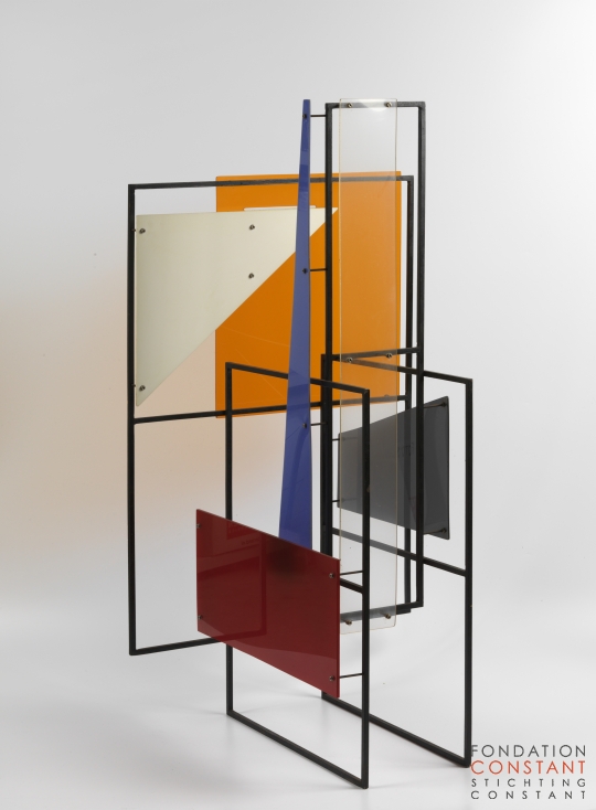 Constant Nieuwenhuys-Constructie met gekleurde vlakken, 1954-5