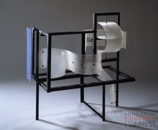 Constant Nieuwenhuys-Constructie met gebogen vormen, 1954-1 foto Victor