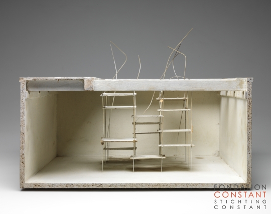Constant Nieuwenhuys-Schaalmodel voor ludieke trap, 1969-1