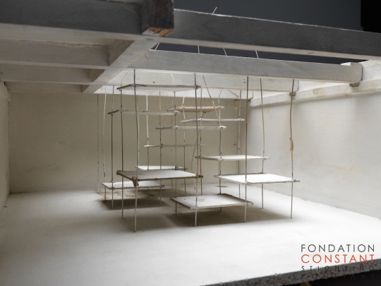 Constant Nieuwenhuys-Schaalmodel voor ludieke trap, 1969-6