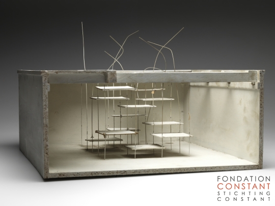 Constant Nieuwenhuys-Schaalmodel voor ludieke trap, 1969-7