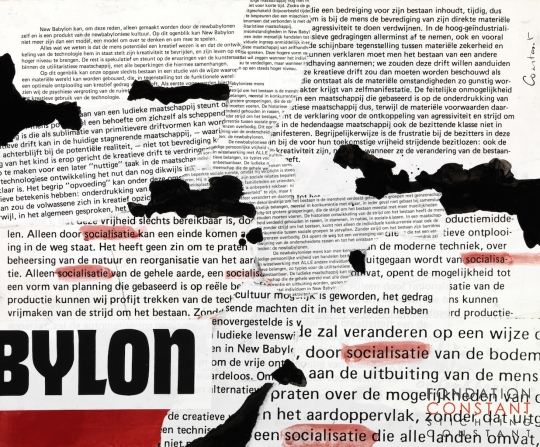 Constant Nieuwenhuys-Theorie collage New Babylon no. 2, 1974