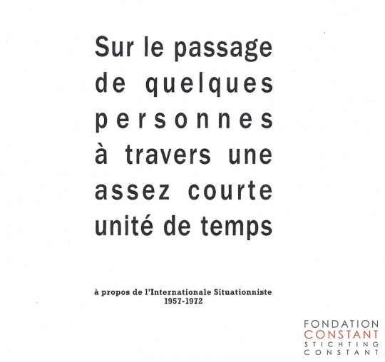 Sur le passage de quelques personnes à travers une assez courte unité de temps, 1989