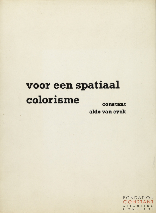 Voor een spatiaal colorisme, 1952