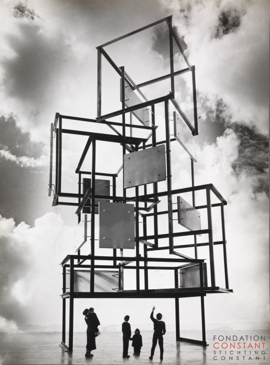 Monument voor de wederopbouw E55 R'dam, 1955